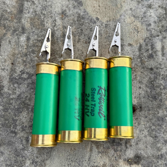 Duktyngder av återbrukad kal. 12 – håll duken på plats med jaktkänsla