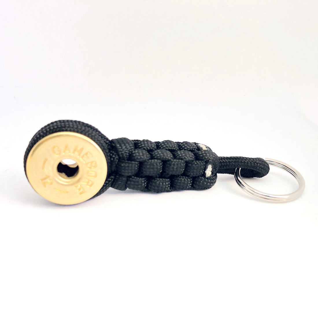 Nyckelring Lockvissla Kaliber 12 - Svart paracord