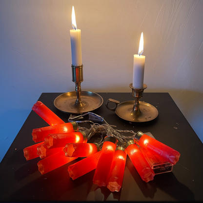 Julslinga av återbrukade hylsor kal. 12