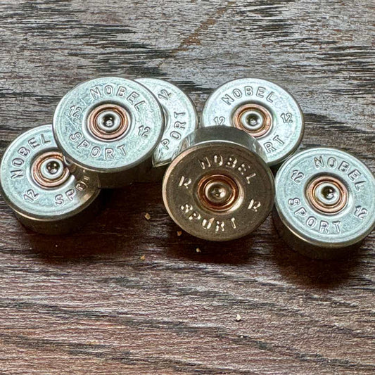 Silverfärgade Kylskåpsmagneter Kal.12 (6-pack)