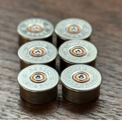 Silverfärgade Kylskåpsmagneter Kal.12 (6-pack)