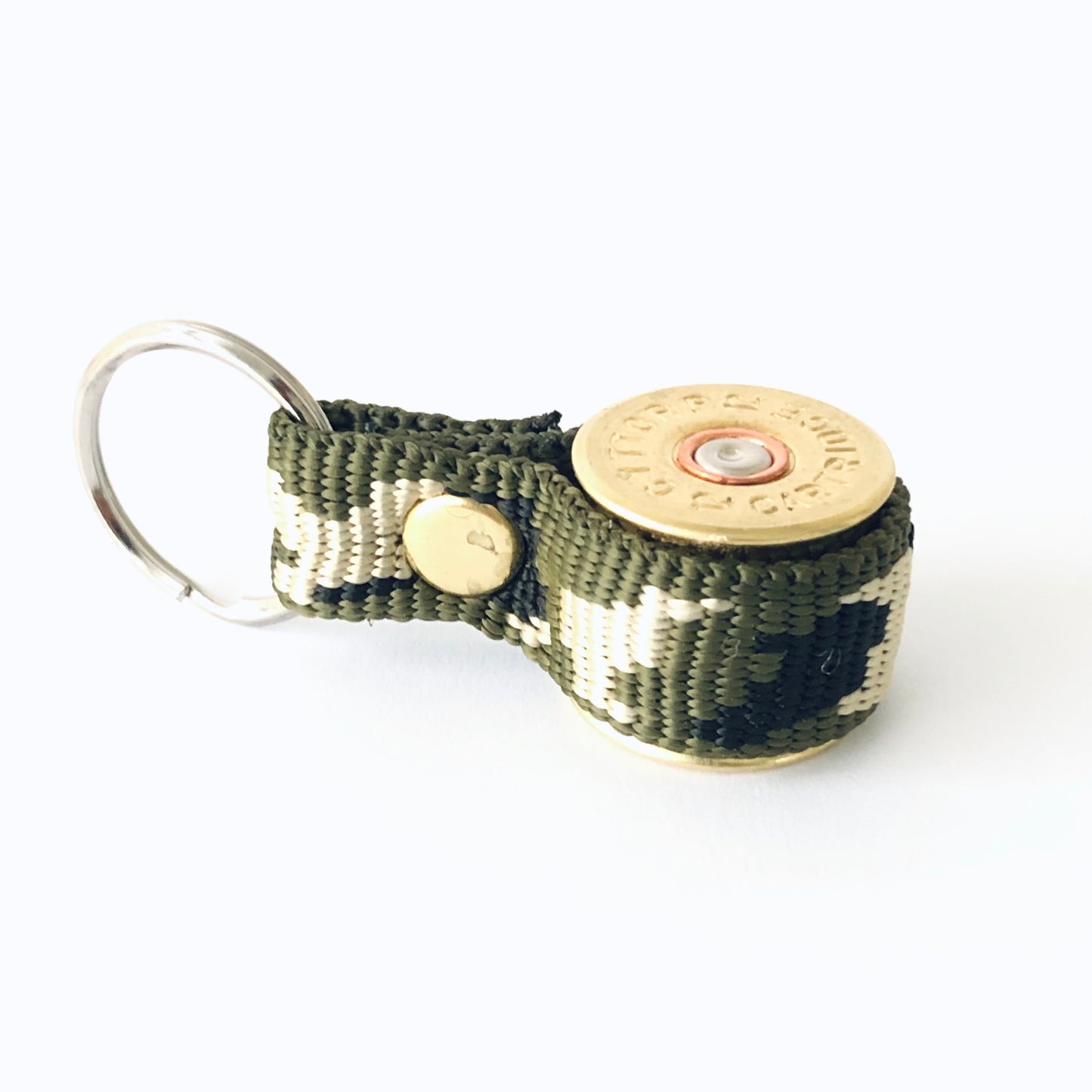 Nyckelring Hagel Kaliber 12 - Grön Kamouflageband