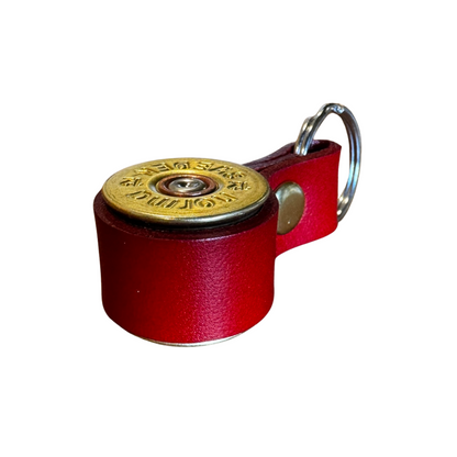 Nyckelring Kaliber 12 - Brunt läder