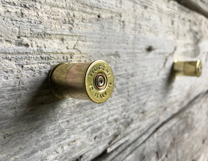 Väggkrokar i mässing kal. 12 (4-pack)