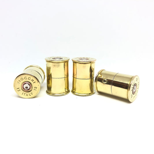 Väggkrokar i mässing kal. 12 (4-pack)